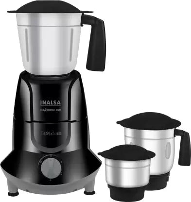 Inalsa MaxxBlend 750 Mixer Grinder (3 Jars, Black) Inalsa MaxxBlend 750 Mixer Grinder (3 Jars, Black)